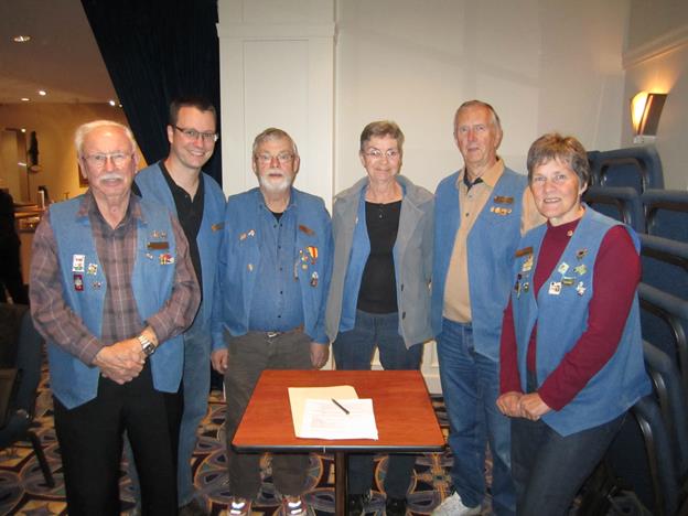 The Provisional Directors sign the Constitution of Quesnel Lions Housing Society 